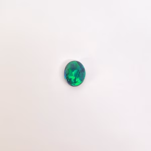 10.5x8.6mm Solid Black Opal
