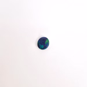 8.7x7.9mm Solid Black Opal