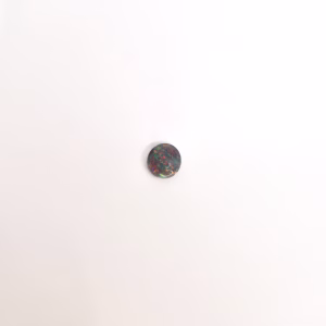 7.3x7mm Solid Black Opal