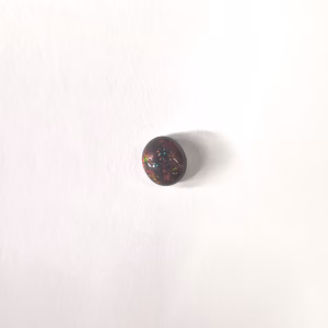 11.2x9.7mm Solid Black Opal