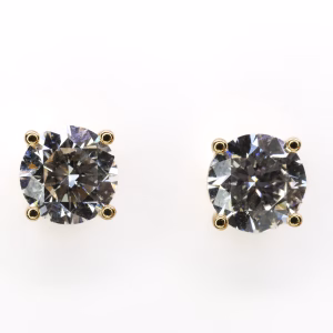 18ct Yellow Gold Lab Grown Diamond Earrings