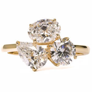 18ct Yellow Gold Lab Grown Diamond Ring