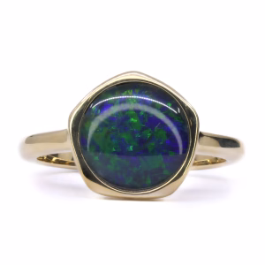 9ct Yellow Gold Opal Triplet Ring