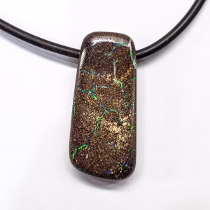 QLD 30x14mm Boulder Opal with Neoprene