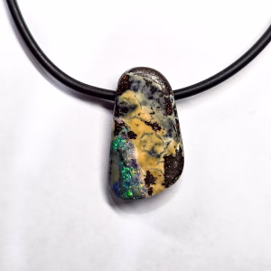 QLD 24x14mm Boulder Opal with Neoprene