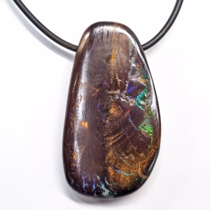 QLD 51x28mm Boulder Opal with Neoprene