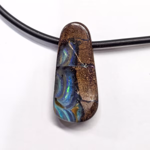 QLD 26x12mm Boulder Opal with Neoprene