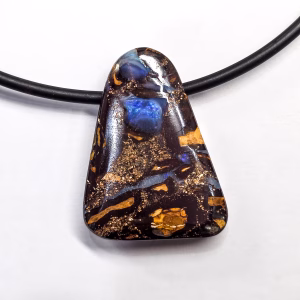 QLD 28x10mm Boulder Opal with Neoprene