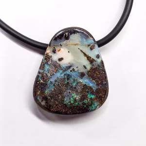 QLD 24x20mm Boulder Opal with Neoprene