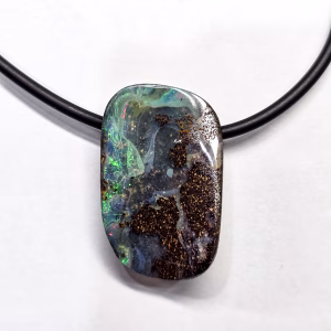 QLD 23x18mm Boulder Opal with Neoprene