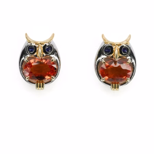 18ct Gold Multi-Coloured Sapphire Earrings