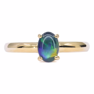 9ct Yellow Gold Opal Triplet Ring