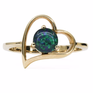 9ct Yellow Gold Opal Triplet Ring