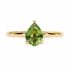 18ct Yellow Gold Tsavorite Garnet Ring - Thumbnail Image 1