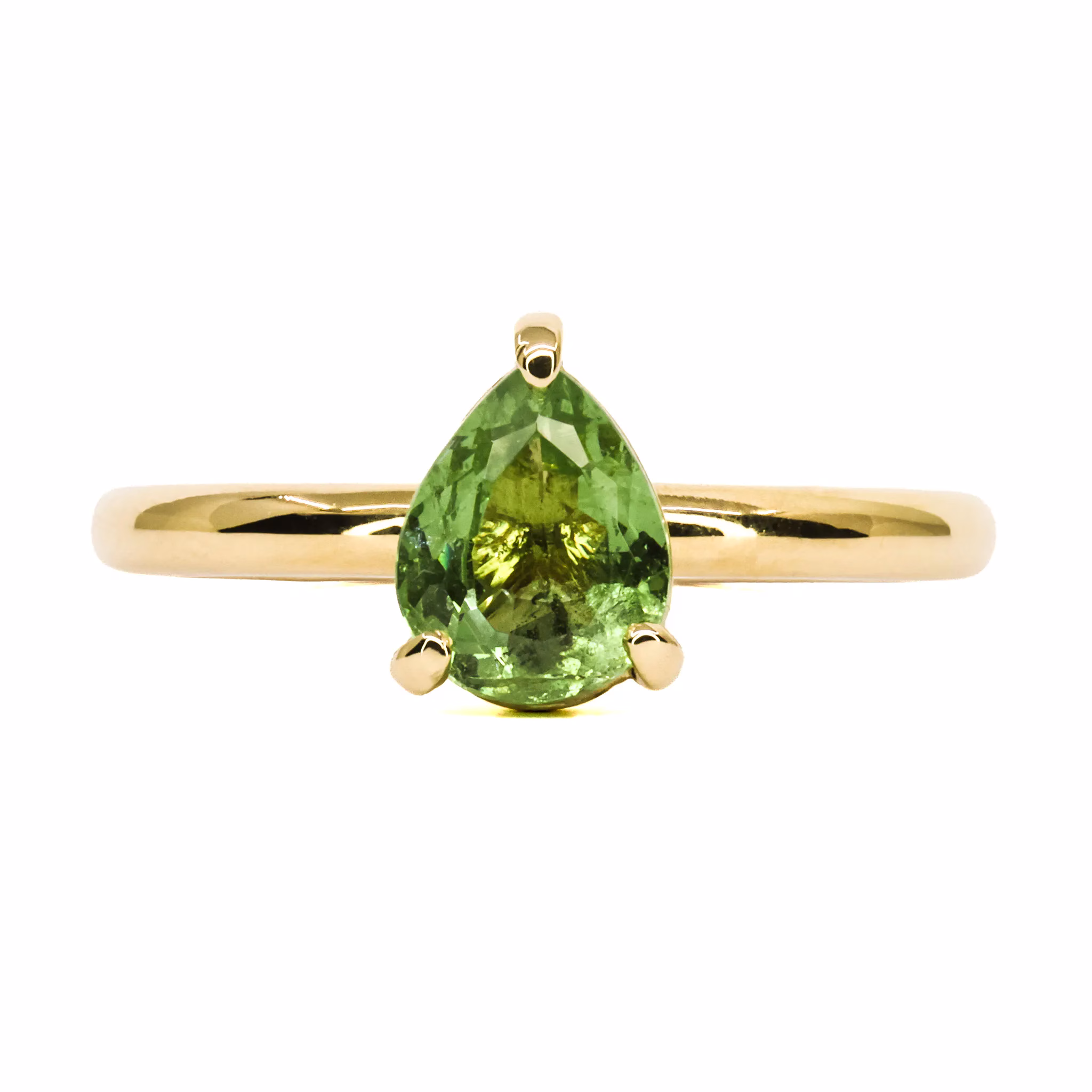 18ct Yellow Gold Tsavorite Garnet Ring - Image 1