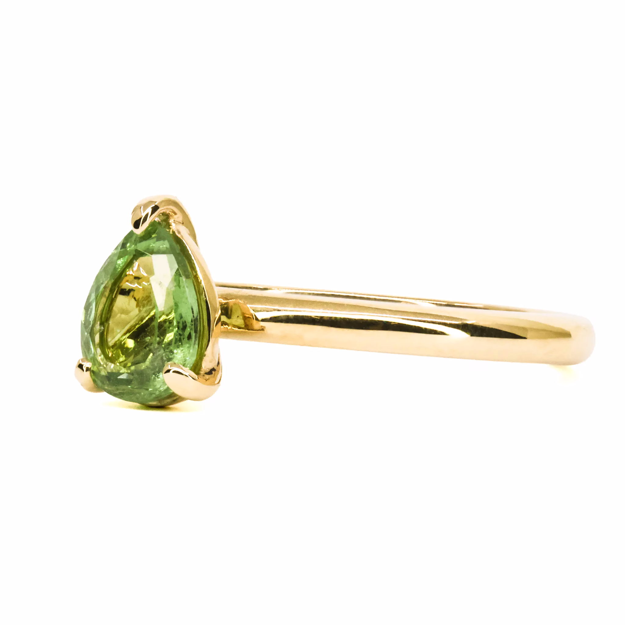 18ct Yellow Gold Tsavorite Garnet Ring - Image 3