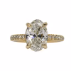 18ct Yellow Gold Certified Lab Grown Diamond Ring - Thumbnail Image 1