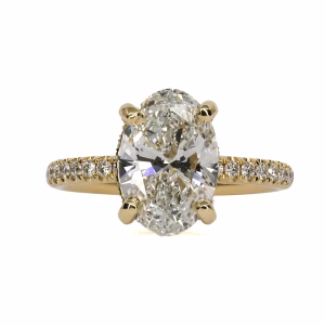 18ct Yellow Gold Certified Lab Grown Diamond Ring