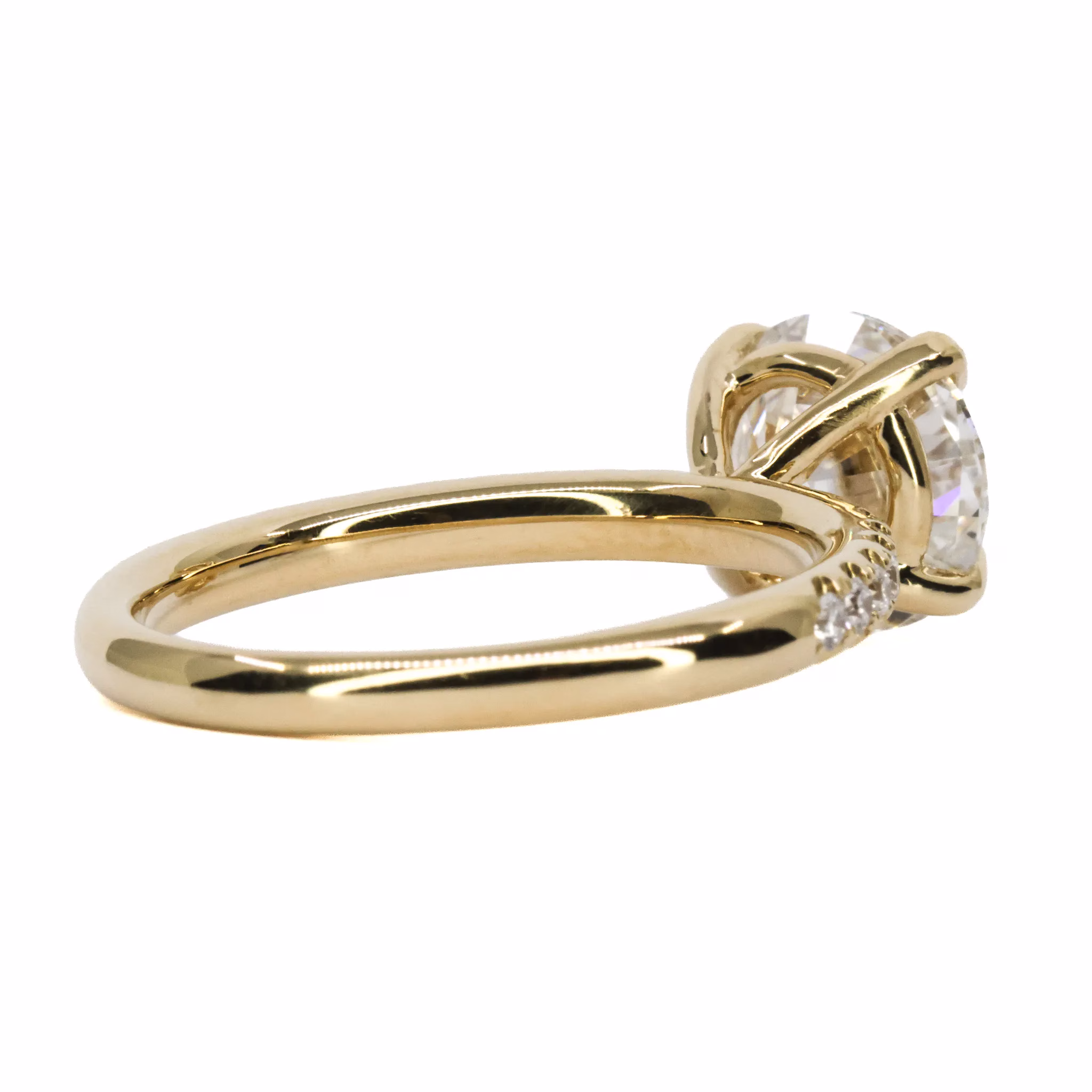 18ct Yellow Gold Certified Lab Grown Diamond Ring - Image 2