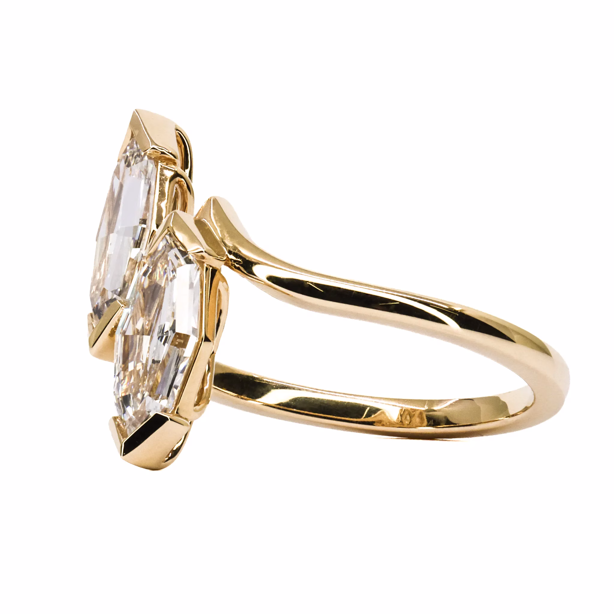 18ct Yellow Gold Lab Grown Diamond Ring - Image 2