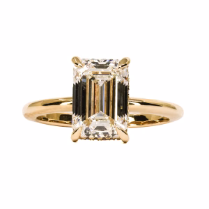 18ct Yellow Gold Certified Lab Grown Diamond Ring