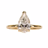18ct Yellow Gold Certified Lab Grown Diamond Ring - Thumbnail Image 1