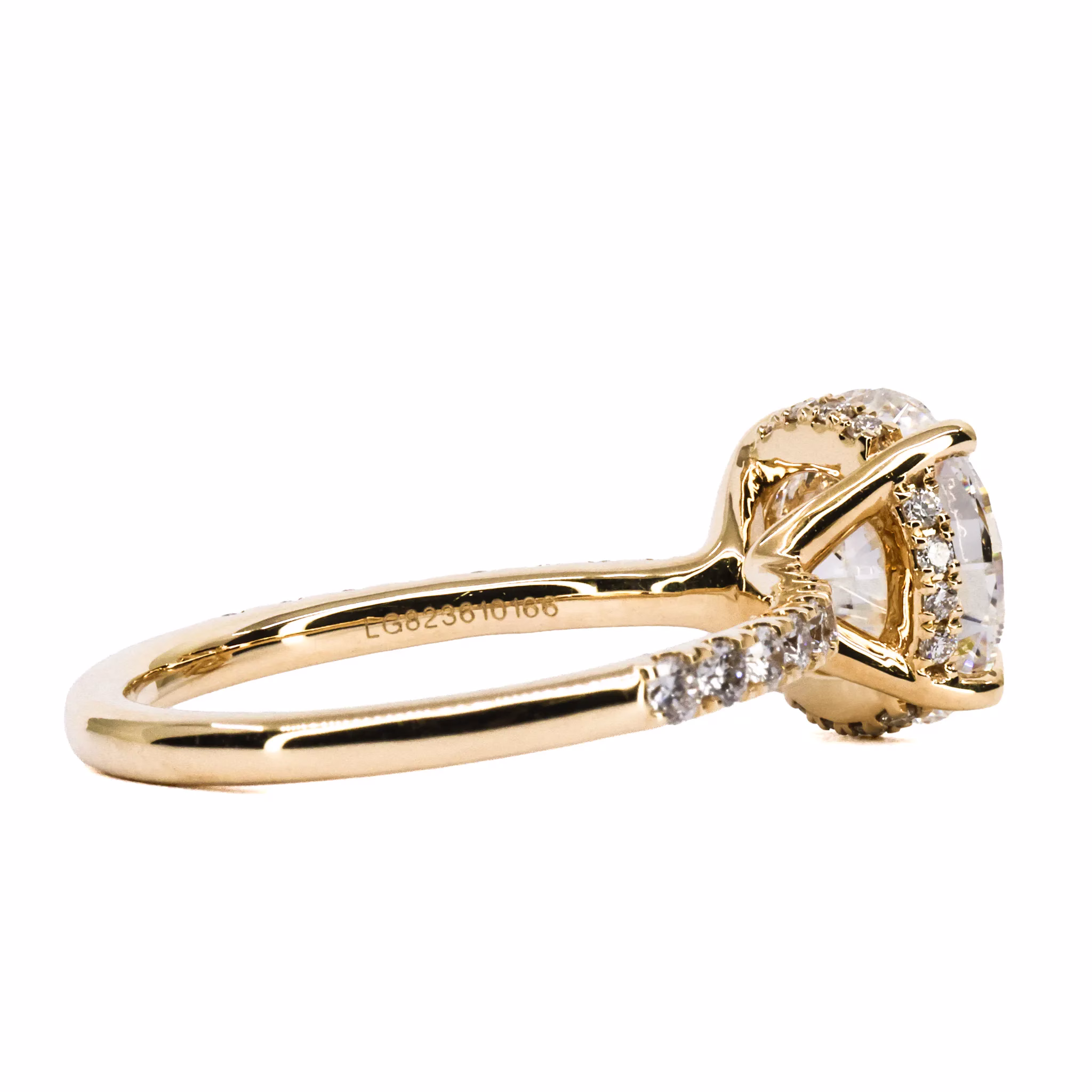 18ct Yellow Gold Certified Lab Grown Diamond Ring - Image 3
