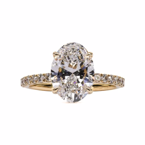 18ct Yellow Gold Certified Lab Grown Diamond Ring