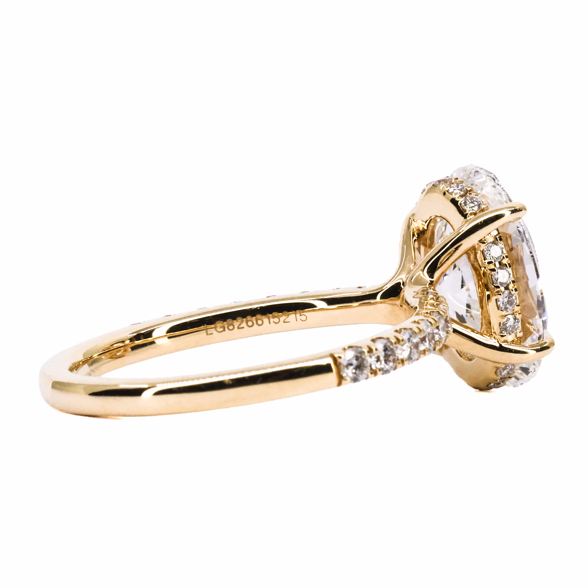 18ct Yellow Gold Certified Lab Grown Diamond Ring - Image 2